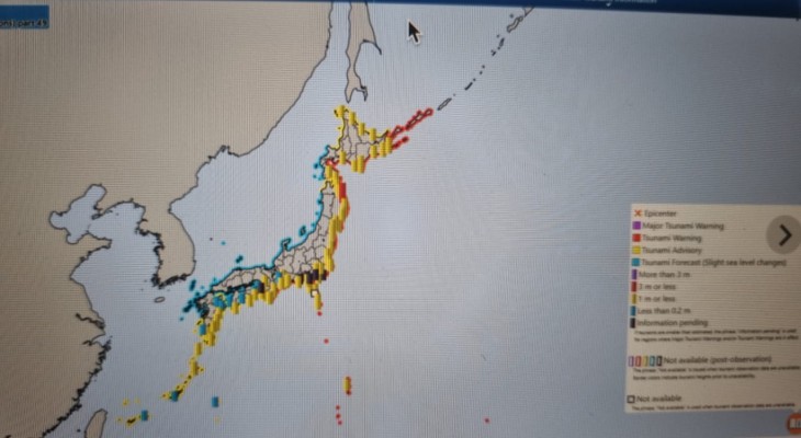 Tsunami over tokyo image